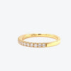 Classical band yellow 0.02ct stones