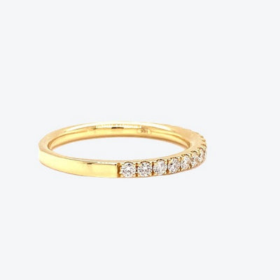 Classical band yellow 0.02ct stones