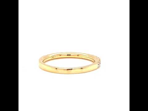 Classical band yellow 0.02ct stones