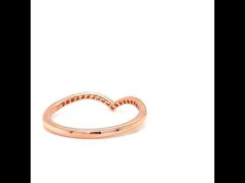 Wishbone ring in Rose