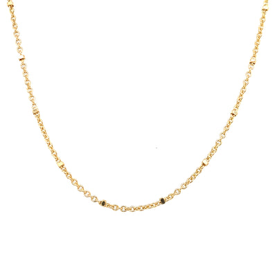 Golden Essentials Square Ball Chain