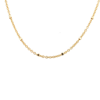 Golden Essentials Square Ball Chain